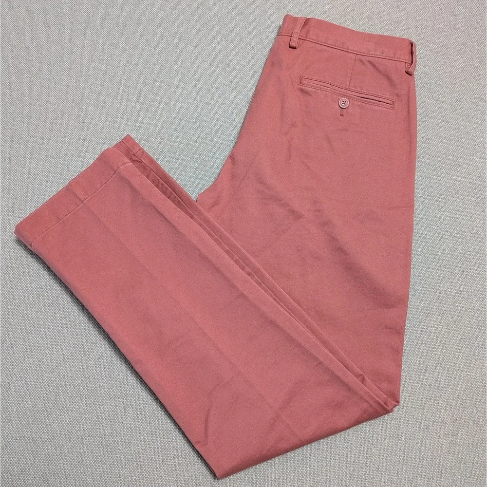 J.CREW Men's Chino Pants 31x32 Coral Pink Urban Slim Broken-In Cotton Office